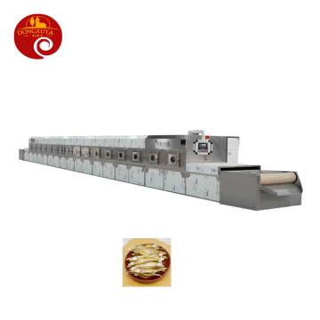 China Jinan City Automatic Industrial Microwave Shrimp Seafood Food Machine Dryer Sterilizer